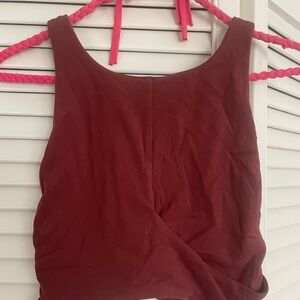 Lululemon Athletica Maroon Crop Top